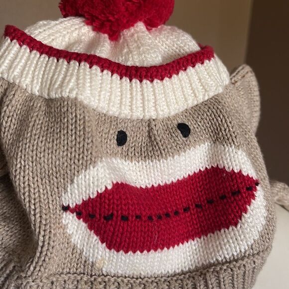 🌟B1G1 free Zubels sock monkey knit hat 2-3 yr old - Picture 2 of 6